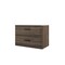 Homeroots 32" Dark Brown Wood Freestanding Bathroom Vanity With White Sink And Two Drawers 627382 - alternate 2