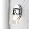 Jonathan Y Beverly 5" 1-Light Iron/Seeded Glass Classic Cottage LED Vanity Light, Chrome JYL7530A - alternate 5