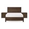 Homeroots Three Piece Espresso Solid Wood Bedroom Set 523978 - alternate 1
