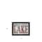Homeroots Set Of Two Lake Life is Better 3 Black Framed Print Wall Art, 2PK 408014 - alternate 2