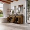 James Martin Vanities Brookfield 72 in. Double Vanity, Honey Oak w/ 3 CM Parisien Bleu Silestone Top 547-V72-HNO-FPBL - alternate 2