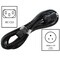 Ac Works Medical Grade Power Cord, 12 ft 5-15P to C13, 13A, Green Dot Hospital Grade MD13AC13-144BK - alternate 2