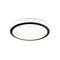 Dals Lighting Ora 13'' 5CCT Round Glass LED Flush Mount, Black CFG13-CC-BK - alternate 1
