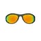 Goodr Unisex Sunglasses Sunglasses Green Frame Green Frame Unisex Orange Lens Green Frame Unisex Pol G00454BUGAM5RF - alternate 2