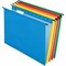 Pendaflex SureHook 1/5 Tab Cut Letter Recycled Hanging Folder, 8 1/2inx11in, Red, Blue, Orange, Yellow, 20PK 615215ASST - alternate 1