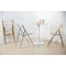 Leisuremod Menno Acrylic Folding Chair in Brushed Finish with Stainless Steel Frame, Brushed Gold MFBG15CL - alternate 2