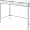 Homeroots 42" Clear and Silver Mirrored Writing Desk 491462 - alternate 2