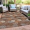 Homeroots 3' X 5' Brown Gray And Ivory Polka Dot Washable Indoor Outdoor Area Rug 594238 - alternate 2