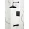 Kingston Brass Single-Handle Pressure Balanced Tub and Shower Faucet, Matte Black KB6140AL - alternate 4