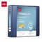 Deli Std Duty View Binder 3in, Letter, D-Ring, PVC-Free, Navy, 6PK CF570-DB - alternate 1