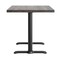 Flash Furniture Bennett 30 in x 48 in Solid Wood Indoor Tabletop in Dark Brown with Dual 5 in x 22 in Dining GSF-REC3048-DKBRN-T0522-GG - alternate 2
