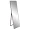 Homeroots Sleek Brushed Brass Rectangular Full Length Standing Mirror 401220 - alternate 2