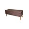 Homeroots Cozy Brown Suede Storage Bench 469344 - alternate 2