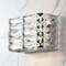 Jonathan Y Evelyn Crystal Rectangle 10" 1-Light Iron/Crystal Glam Modern LED Vanity Light, Chrome JYL7538A - alternate 3