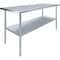 Amgood 36 in. x 72 in. Stainless Steel Table, Metal Utility Kitchen Prep Work Table, NSF AMG WT-3672-Z - alternate 1
