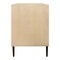 Homeroots 28" Natural Solid Wood Distressed Carved Geometric Two Drawer Nightstand 612088 - alternate 4