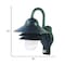 Homeroots Matte Black Motion Sensor Outdoor Wall Light 398635 - alternate 2