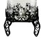 Gibson Home Moreauville 3 Piece 2.25 Gallon Square Embossed Glass Beverage Dispenser with Wire Stand 100366.03 - alternate 1