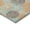 Homeroots 9' X 12' Beige Aqua And Orange Polka Dot Washable Indoor Outdoor Area Rug 614651 - alternate 3