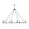 Z-Lite Barclay 16 Light Chandelier, Matte Black, 62 In W x 41 In H 482R-16MB - alternate 3