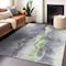 Homeroots 10' X 14' Lavender And Lime Green Abstract Washable Indoor Outdoor Area Rug 618519 - alternate 2
