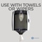 Brawny FortGuard 12-5/8"H x 10-1/4"W, Center Pull Wipe Dispenser, Translucent Smoke 54050 - alternate 2