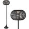 Jonathan Y Jaemin 58" Modern Coastal Faux Rattan Integrated Indoor/Outdoor LED Solar Powered Floor Lamp, Black JYL2601A - alternate 1