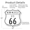 Signmission New Mexico Route Marker Shield Sign Us 6, 12 Inch X 12 Inch, Plastic Sign SHI-P-12-389 - alternate 2