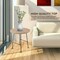 Leisuremod Round 19.7 in W, 19.3 in L, MDF/Stainless Steel, Natural Wood RSBL-19NW - alternate 3