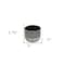 Homeroots Gray Ceramic 36 Ounce Two Toned Round Distressed Pot Planter 487422 - alternate 3
