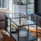 Fab Glass And Mirror 12in. Clear Square Glass Table Top 1/2in. Thick Bevel Polish Tempered Radius Corners 12SQR12THBEAN - alternate 2