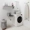 Amgood Stainless Steel Wall Mounted Hand Sink 17 in. x 15 in. w/Left Side Splash and Gooseneck Faucet SINK HS-17SS-L-Z - alternate 3