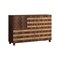 Homeroots 55in Brown Solid Wood Carved American Flag Accent Cabinet With Three Doors And Two Drawers 716325 - alternate 1