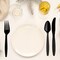 Smarty Had A Party Black Disposable Plastic Cutlery Set - Spoons, Forks and Knives (1000 Guests), 3000PK 420S-BKCS-CASE - alternate 4