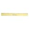 Westcott Flat Wood Ruler With Two Double Brass Edges, Standard/Metric, 12 in, Clear Lacquer Finish, 3PK 05221 - alternate 2