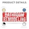 Signmission Bathroom Remodeling, 36 Inch x 96 Inch, Vinyl Banner B-96-30483 - alternate 2