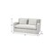 Homeroots 69" Gray Fabric Sofa 607309 - alternate 3