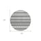 Homeroots 8' Gray Charcoal And Silver Round Quatrefoil Washable Indoor Outdoor Area Rug 583224 - alternate 3