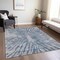 Homeroots 8' X 10' Blue Gray And Silver Abstract Washable Indoor Outdoor Area Rug 588007 - alternate 3