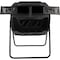 Pure Garden Compost Tumbler 43Gal Compost Bin w/ Dual Chambers, 360-Degree Rotating Design & Garden Gloves 50-LG1404 - alternate 3