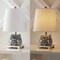 Jonathan Y Justina 16" Ceramic Mini LED Table Lamp, Black/White JYL3014C - alternate 3