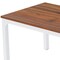 Homeroots 46" Brown and White Wood and Iron Dining Table 635742 - alternate 3