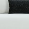Homeroots 89" White Sofa And Toss Pillows With Silver Legs 488833 - alternate 3