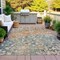 Homeroots 3' X 5' Beige And Copper Abstract Washable Indoor Outdoor Area Rug 631957 - alternate 2