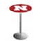 Holland Bar Stool Co 36" Stainless Steel Nebraska Pub Table, 36" dia. Top L214S3636NebrUn - alternate 1