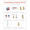 Vevor 4.5 CFM HVAC Single Stage Rotary Vane Vacuum Pump and Manifold Gauge Kit VP145 - alternate 2