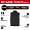 Milwaukee Tool Axis Heated Vest, Polyester, 2 to 8 hours Heating Time, 3 Heat Settings, Black, S M300B-20S - alternate 4