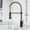 Vigo Edison Single Handle Pull-Down Sprayer Kitchen Faucet in Stainless Steel and Matte Black VG02001STMB - alternate 3
