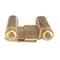 Trans Atlantic Co. 5 in. Bright Brass Double Acting Barrel Spring Square Corner Door Hinge with Fixed Pin - Pack of 2 DH-TAN5005-US3 - alternate 2