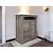 Homeroots 43" Gray Solid Wood Three Drawer Chest 524612 - alternate 3